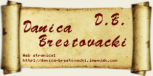 Danica Brestovački vizit kartica